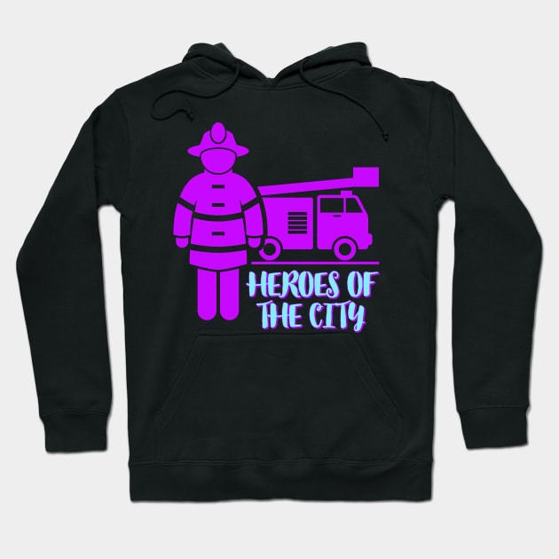 Heroes Of The City Hoodie by DeraTobi